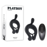 Playboy Pleasure Triple Play USB Rechargeable Vibrating Cock Ring Cock Rings Vibrating